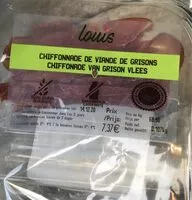 Mängden socker i Chiffonade de viande de grisons