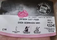 Mängden socker i Jambon cuit four