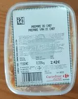 Mängden socker i Préparé du chef
