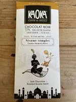 Mängden socker i Chocolat noir sésame complet