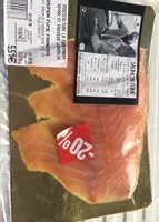 Mängden socker i Saumon fumé au bois de hêtre