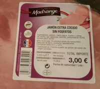 Mängden socker i Jamón extra cocido sin fosfatos