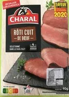 Mängden socker i Charal roti cuit - de boeuf -