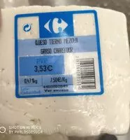 Mängden socker i Queso tierno Mezcla