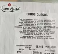 Mängden socker i Dados quesos