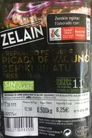 Mängden socker i Preparado de carne Picada de Vacuno