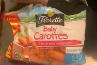 Mängden socker i Baby carottes
