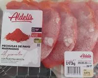 Mängden socker i Pechugas de pavo marinadas al pimentón