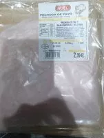 Mängden socker i Pechuga de pavo