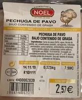 Mängden socker i Pechuga de Pavo bajo en grasa