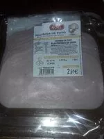 Mängden socker i Pechuga de pavo Noel