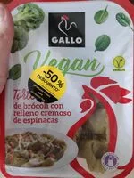 Mängden socker i Vegan tortelini de brócoli con relleno cremoso de espinacas