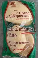 Mängden socker i Mollete de antequera