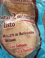 Mängden socker i Molletes el Antequerano