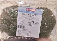 Mängden socker i Burguer meat pollo