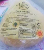 Mängden socker i Queso tetilla d.o.p. Galicia