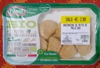 Mängden socker i Bocconcini di petto di pollo bio