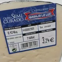 Mängden socker i Queso semicurado Granja La Luz