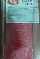 Mängden socker i Salami extra