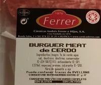Mängden socker i Burguer meat de cerdo