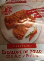 Mängden socker i Escalope de pollo con ajo y perejil