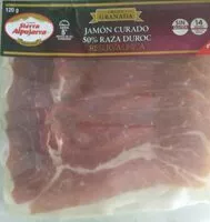 Mängden socker i Jamón serrano 50% raza duroc