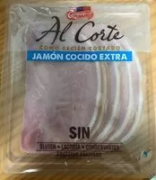 Mängden socker i Jamon cocido al corte