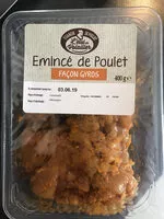 Mängden socker i Emincé de Poulet, Façon Gyros