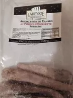 Mängden socker i Aiguillettes de canard au piment d'Espelette