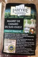 Mängden socker i Magret de canard fumé et tranché