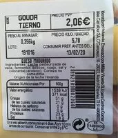 Mängden socker i Gouda tierno