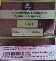 Mängden socker i Champiñon laminado