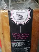 Mängden socker i Pâté en croute du Père Louis à la caille