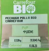 Mängden socker i Pechuga de pollo bio