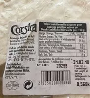 Mängden socker i Fromage de brebis
