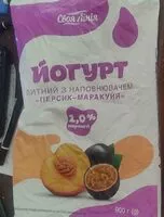 Mängden socker i Йогурт персик-маракуйа 1%