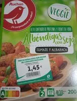 Mängden socker i Albóndigas con soja