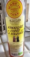 Mängden socker i Vinaigre de cidre
