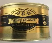 Mängden socker i Foie gras de canard entier