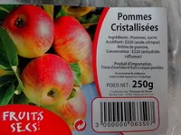 Mängden socker i Pommes cristallisees