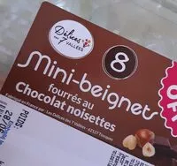 Mängden socker i Mini beignets fourrés au chocolat noisette