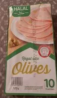 Mängden socker i Mortadelle olives 10 tranches