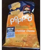 Mängden socker i Popped Rice Snacks, Cheddar Cheese