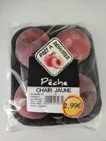 Mängden socker i Pêche chair blanche