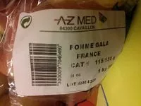 Mängden socker i Pomme Gala Cat. 1 115/150 g