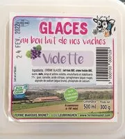 Mängden socker i Glaces violette