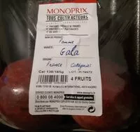 Mängden socker i Pomme Gala