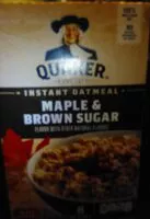 Mängden socker i Quaker Maple And Brown Sugar Instant oatmeal