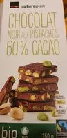 Mängden socker i Chocolat noir aux pistaches 60% cacao