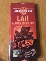 Mängden socker i Chocolat lait caramel beurre salé